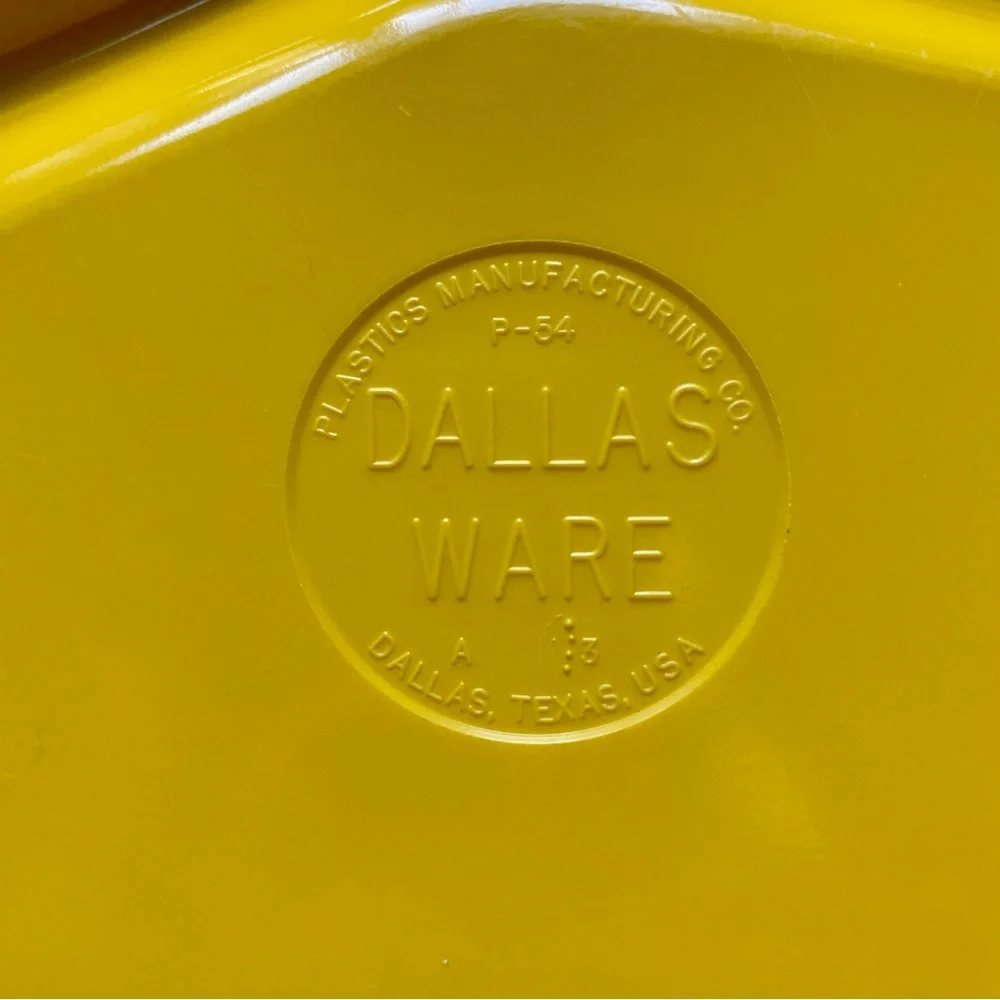 Vintage Melmac Plates DALLAS WARE Divided 3-Section 11” Bright Yellow